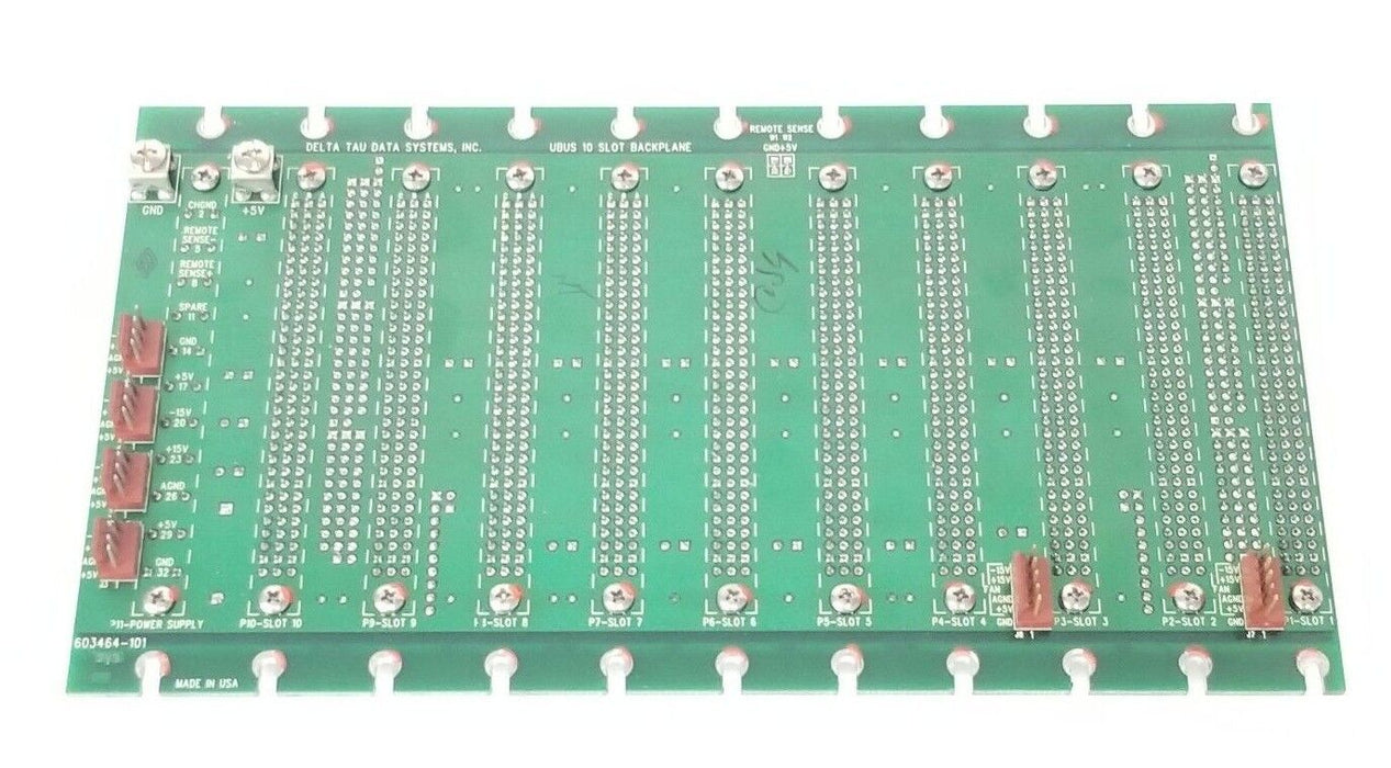 DELTA TAU 603464-101 UBUS 10-SLOT BACKPLANE BOARD 603464101