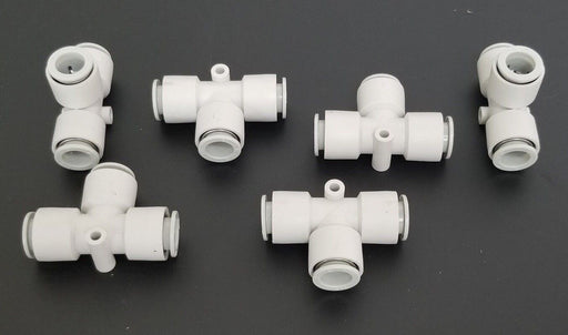 LOT OF 6 NEW SMC T-FITTINGS