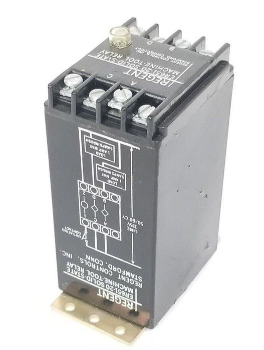 REGENT ER651-20 SOLID-STATE MACHINE TOOL RELAY ER65120, 1AMP, 24VDC