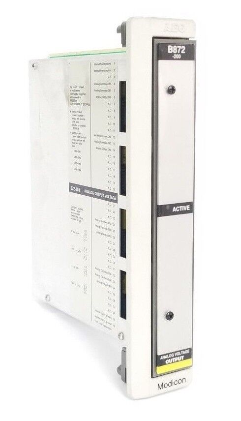 MODICON AS-B872-200 800 I/O ANALOG OUTVOLT 4CH, ASB872200, R/N: K