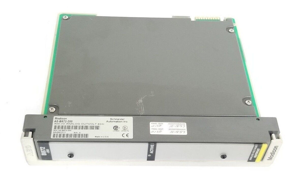 MODICON AS-B872-200 800 I/O ANALOG OUTVOLT 4CH, ASB872200, R/N: K