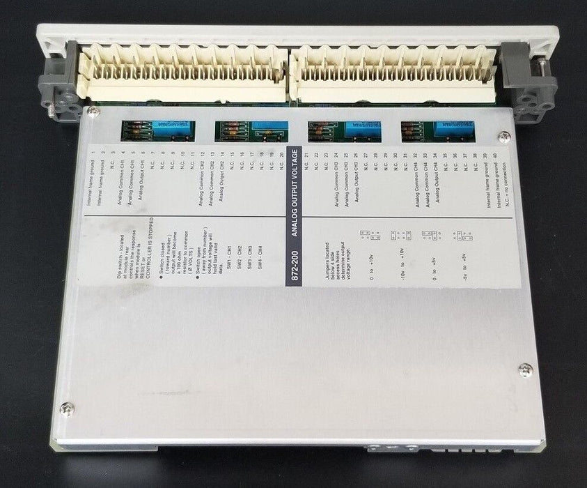 MODICON AS-B872-200 800 I/O ANALOG OUTVOLT 4CH, ASB872200, R/N: K