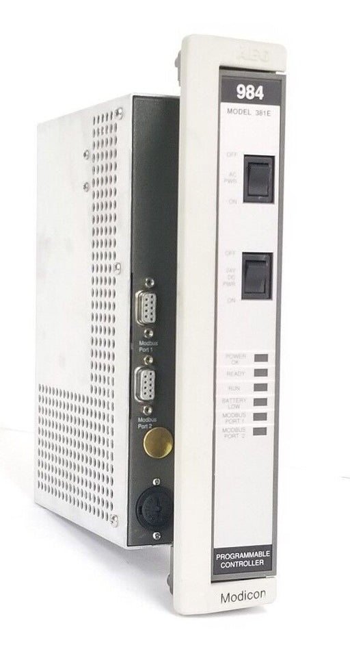 MODICON PC-E984-381 984 CPU 16K MEM2XMB, PCE984381, R/N: W