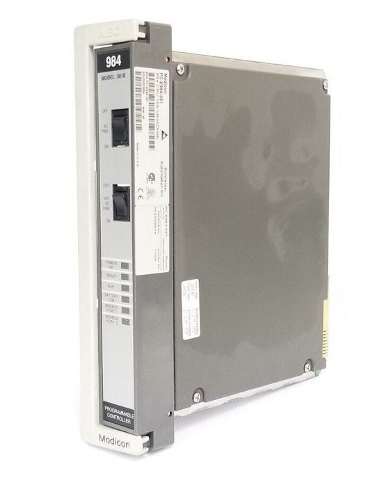 MODICON PC-E984-381 984 CPU 16K MEM2XMB, PCE984381, R/N: W
