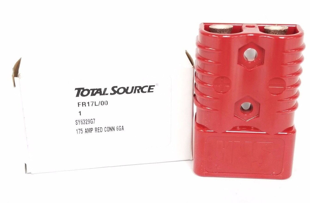 NIB TOTAL SOURCE SY6329G7 RED CONN 175 AMP 6GA, FR17L/00