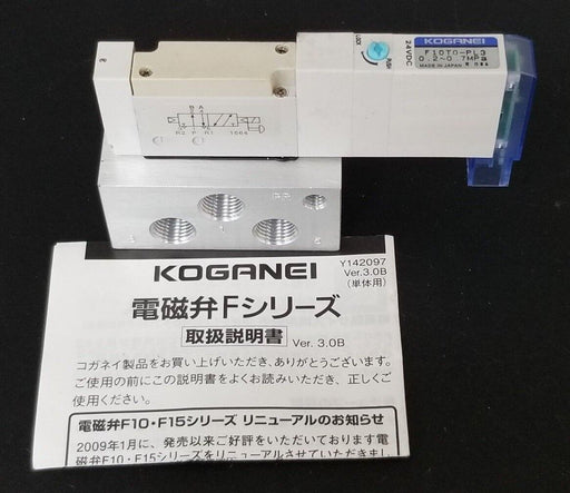 NEW KOGANEI F10T0-PL3 SOLENOID VALVE F10T0PL3, 0.2~0.7 MPa, 24VDC