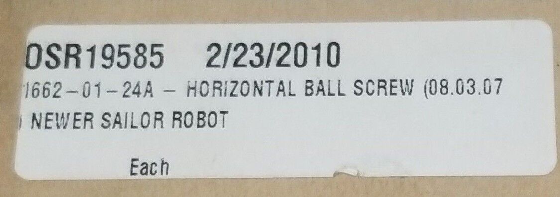 KURODA 11-1662-01-24A BALL SCREW 1116620124A