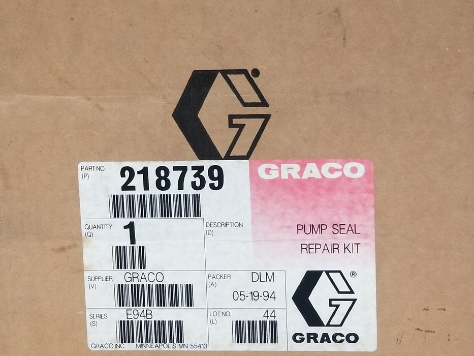 NEW GRACO 218-739 SERIES 194B PUMP SEAL REPAIR KIT 218739 *INCOMPLETE*