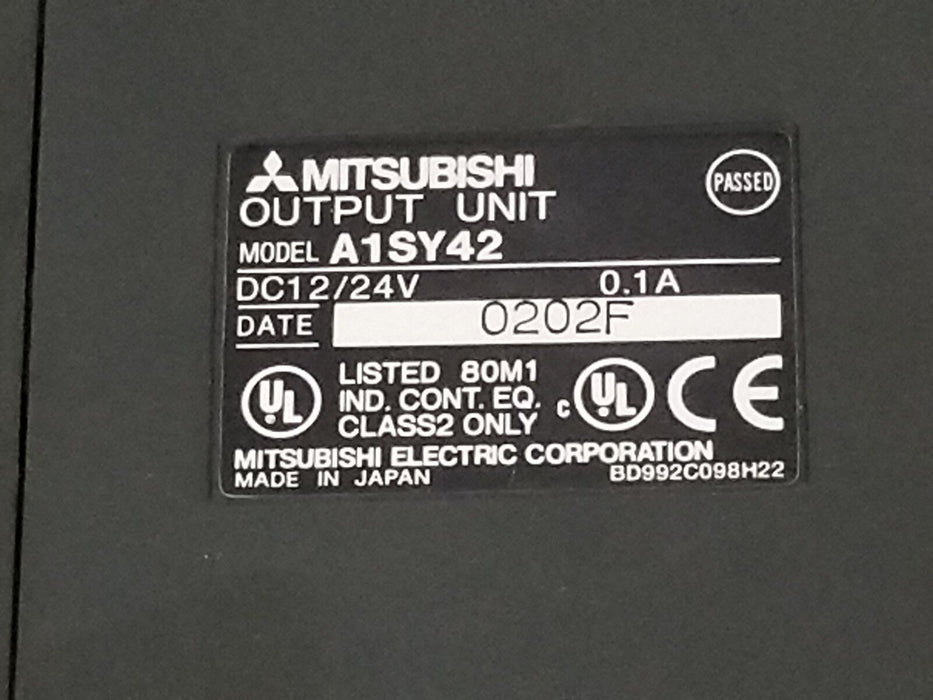 MITSUBISHI A1SY42 OUTPUT MODULE 12/24VDC, 0.1A