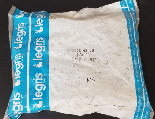 BAG OF 10 NEW LEGRIS 3102 62 00 UNION ELBOWS, 1/2" OD, 31026200