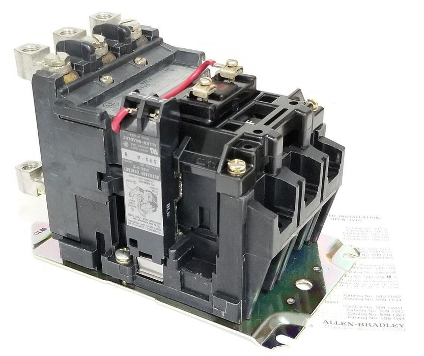 NIB ALLEN BRADLEY 500-COA93 AC CONTACTOR 3-POWER POLES SIZE 2 SER. A