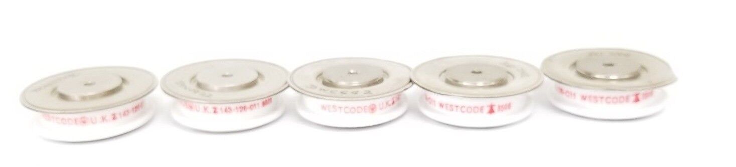 LOT OF 5 WESTCODE 143-126-011 RECTIFIER THYRISTORS 143126011