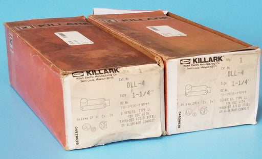LOT OF 2 NIB HUBBELL KILLARK OLL-4 1-1/4"LL"TYPE AL CONDUITS OLL4