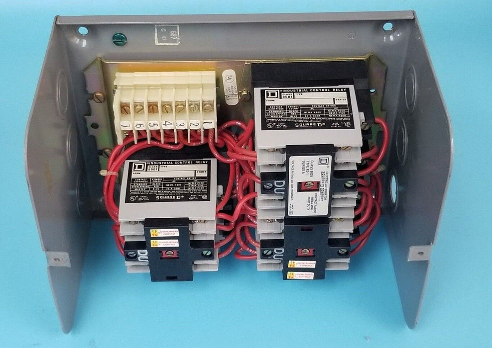SQUARE D 8903 TYPE L LIGHTING CONTACTOR 8501-X0-21S1 , 8501-X0-22S1 120V 60HZ