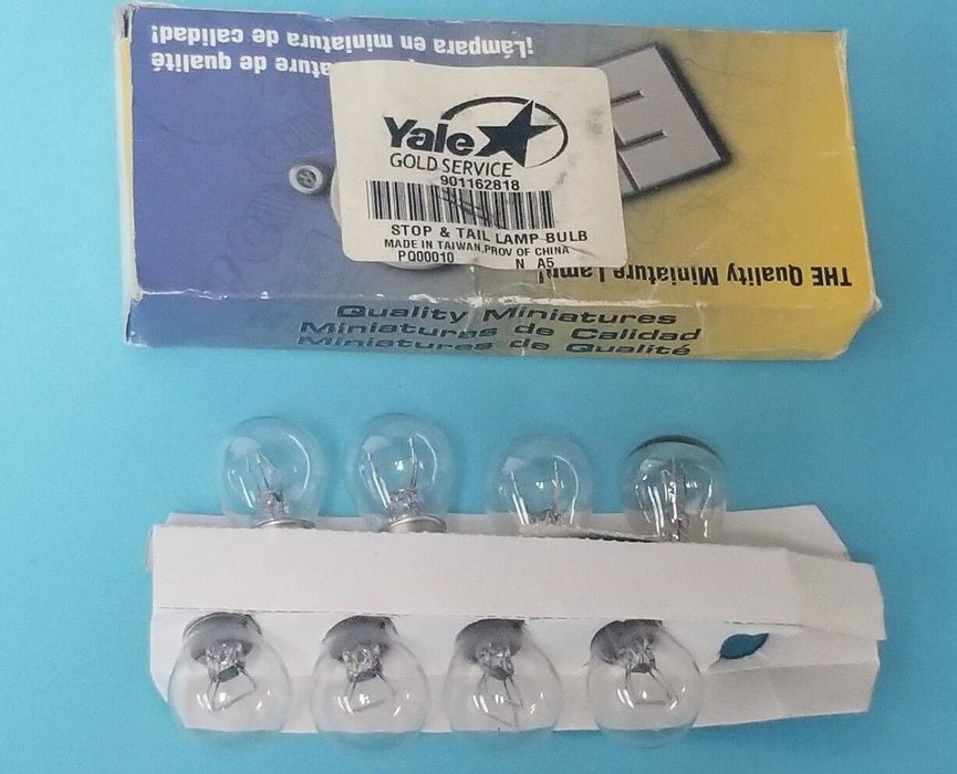 BOX OF 8 NEW YALE 901162818 STOP & TAIL LAMP BULBS EIKO 1157, 12V32/3CP