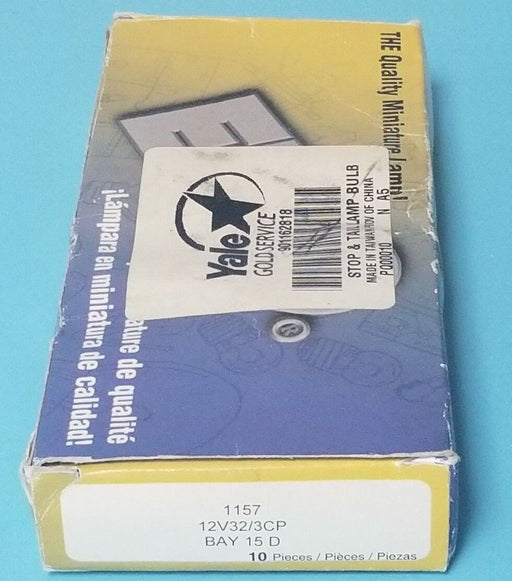 BOX OF 8 NEW YALE 901162818 STOP & TAIL LAMP BULBS EIKO 1157, 12V32/3CP