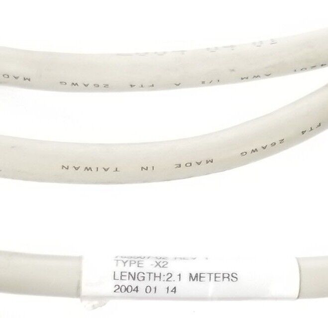 LOT OF 2 NATIONAL INSTRUMENTS 763507-02 CABLES, REV 1, TYPE X2, 2.1M