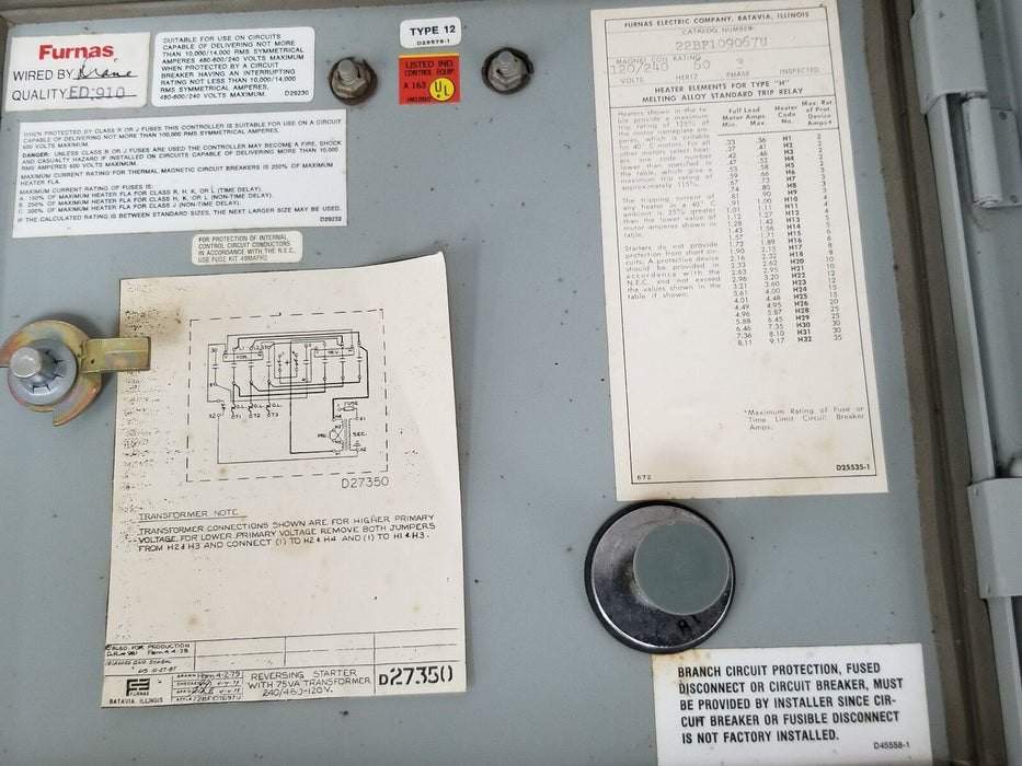 FURNAS ELECTRIC 22BP109067U STARTER 120/240V 60HZ, 22BP32AA , B075BTZ13JKX2