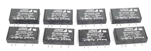LOT OF 8 GORDOS ARKANSAS GB18400-305 SOLID STATE RELAYS GB18400305, 240 VAC