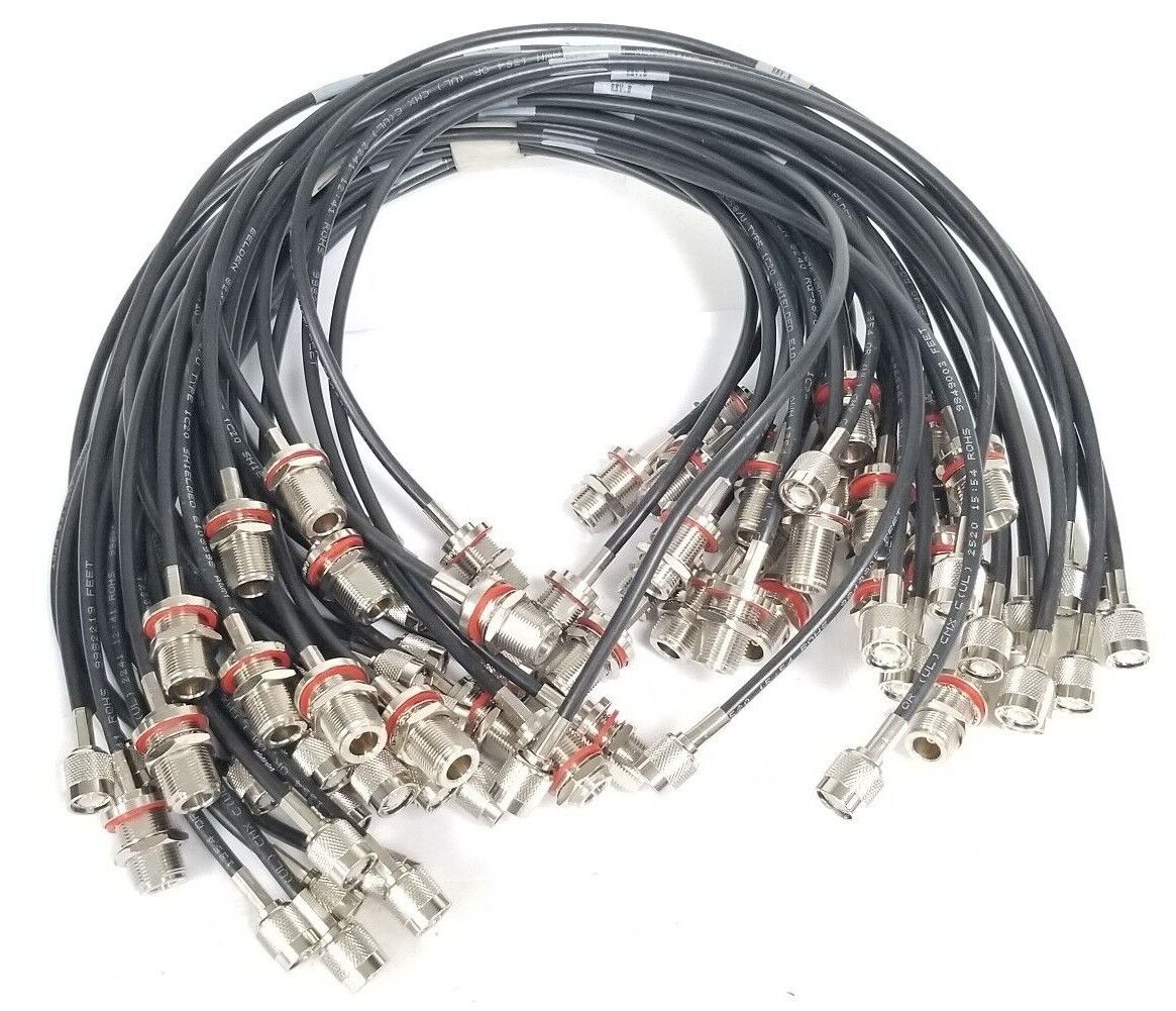 LOT OF 20 NEW WEATHERFORD 1279583 ANTENNA PIGTAIL TXNET TO BULKHEAD CABLE ASSYS