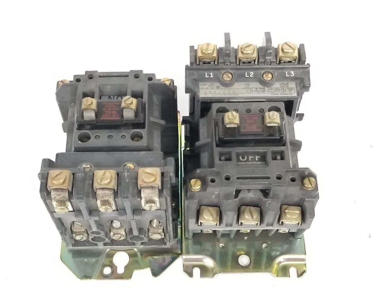 LOT OF 2 ALLEN BRADLEY 505-BOD STARTERS SER. C, CB236 COILS