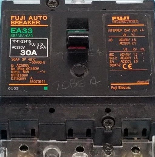 FUJI EA33 30A CIRCUIT BREAKER EA33-30, BB3AEA-030