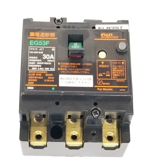 USED FUJI ELECTRIC EG53F 30A CIRCUIT BREAKER EG53F-30 (READ)