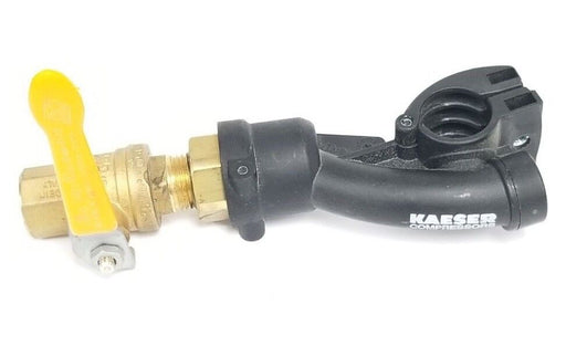 KAESER COMPRESSORS CW617N 1/2" BALL VALVE 600 CWP PN40 DN15 W/ DN25 VALVE CLAMP