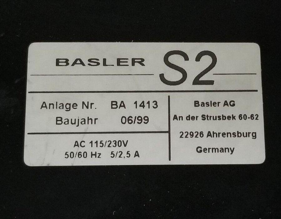 BASLER BA-1413 CD/DVD OPTICAL DISC SCANNER S2 115/230V, 50/60HZ, 5/2.5A, BA1413