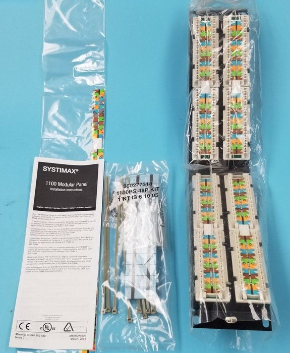 NIB COMMSCOPE SYSTIMAX 760056598 MODULAR PANEL 1100-48PSA