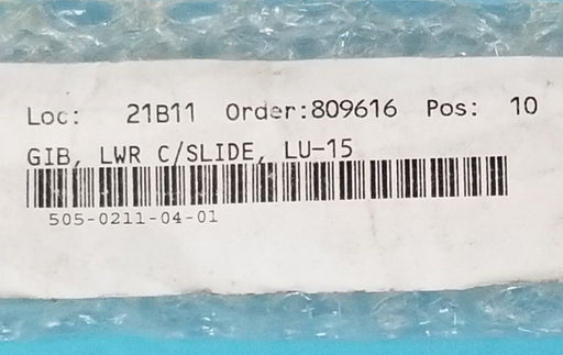 LOT OF 2 OKUMA 505-0211-04-01 LOWER C/ SLIDES, LU-15, GIB, 50502110401