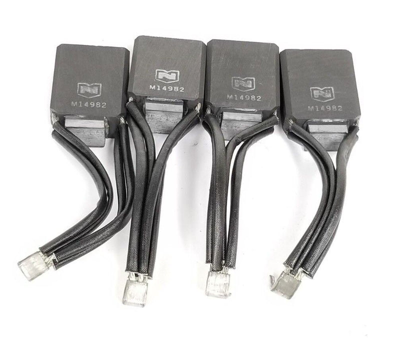 LOT OF 4 NEW NATIONAL M14982 CARBON BRUSHES 3/4''X1-1/2''