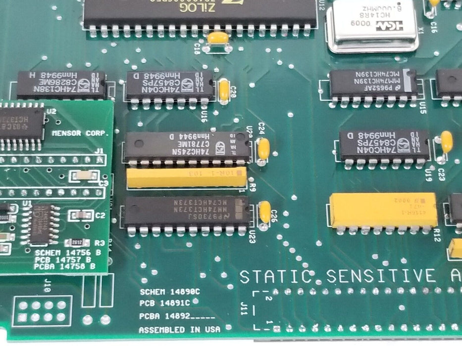 MENSOR CORP. 14890C MAIN CONTROL BOARD 14891C , 14757 , 14758