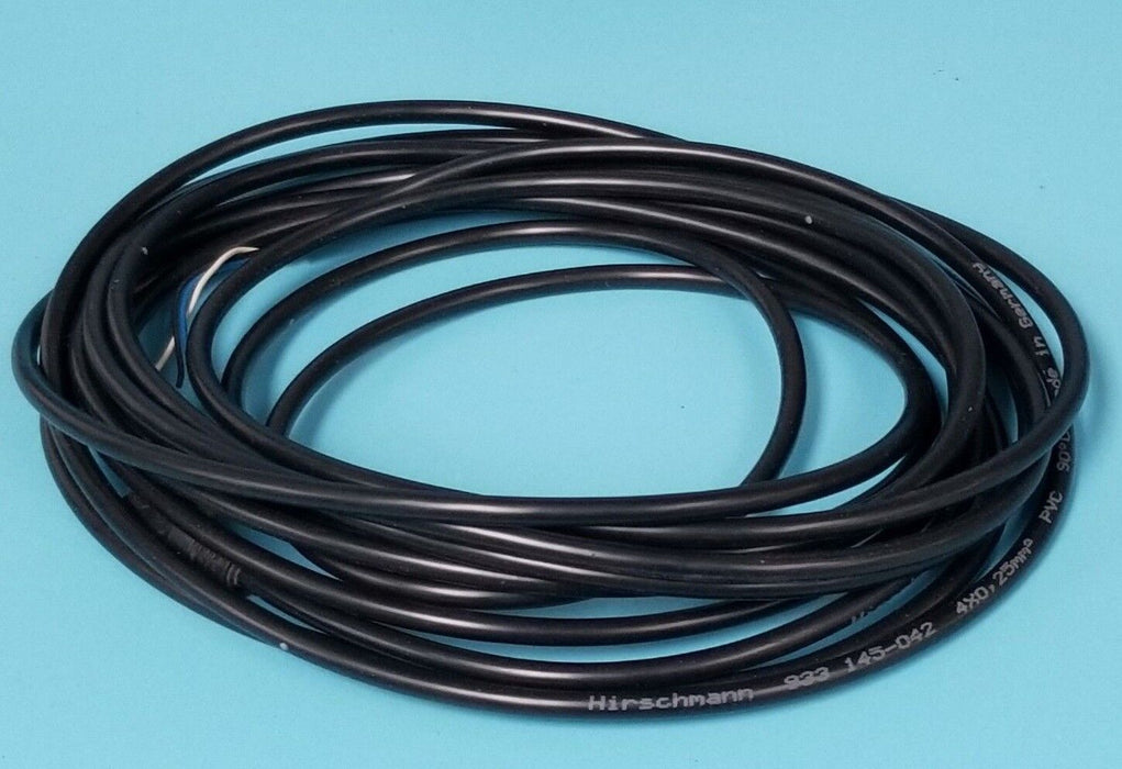 NEW HIRSCHMANN 933-145-042 CABLE AND CONNECTOR FEMALE PVC 4X0.25MM2