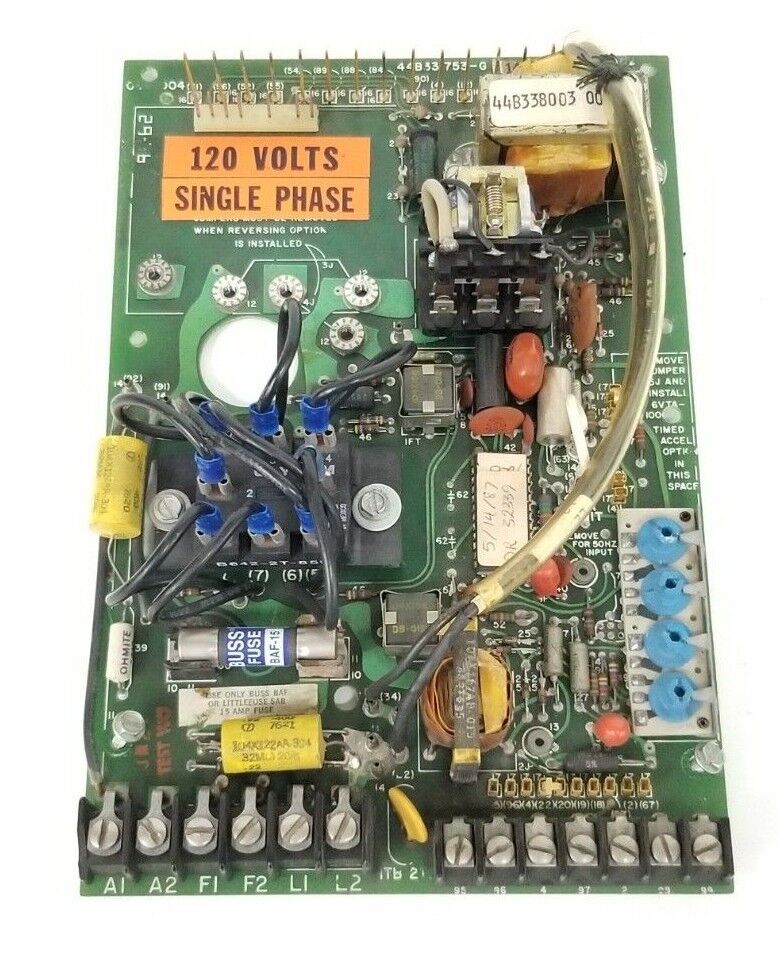 GENERAL ELECTRIC 44B331753-G-114 STATOTROL BOARD 44B331753G114, 44A305039