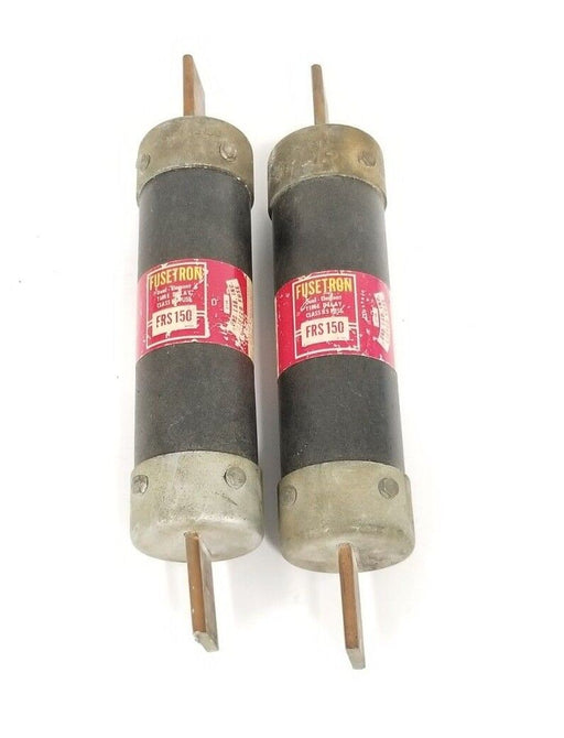 LOT OF 2 BUSSMANN FUSETRON FRS 150 DUAL-ELEMENT TIME-DELAY FUSES FRS150, 150A