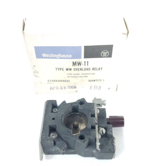 LOT OF 2 WESTINGHOUSE MW-11 TYPE MW OVERLOAD RELAYS