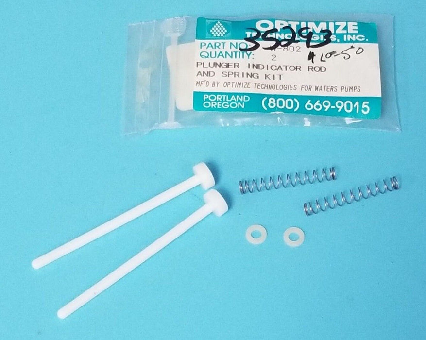 BAG OF 2 NEW OPTIMIZE W-802 PLUNGER INDICATOR ROD AND SPRING KITS 35293, W802