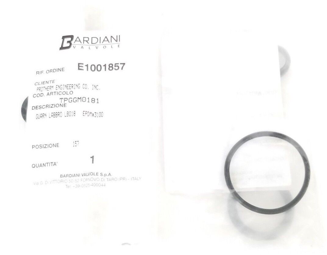 LOT OF BARDIANI VALVOLE O-RINGS TPJGM03106, RALGA018, RAAGM4187, TPGGM0181