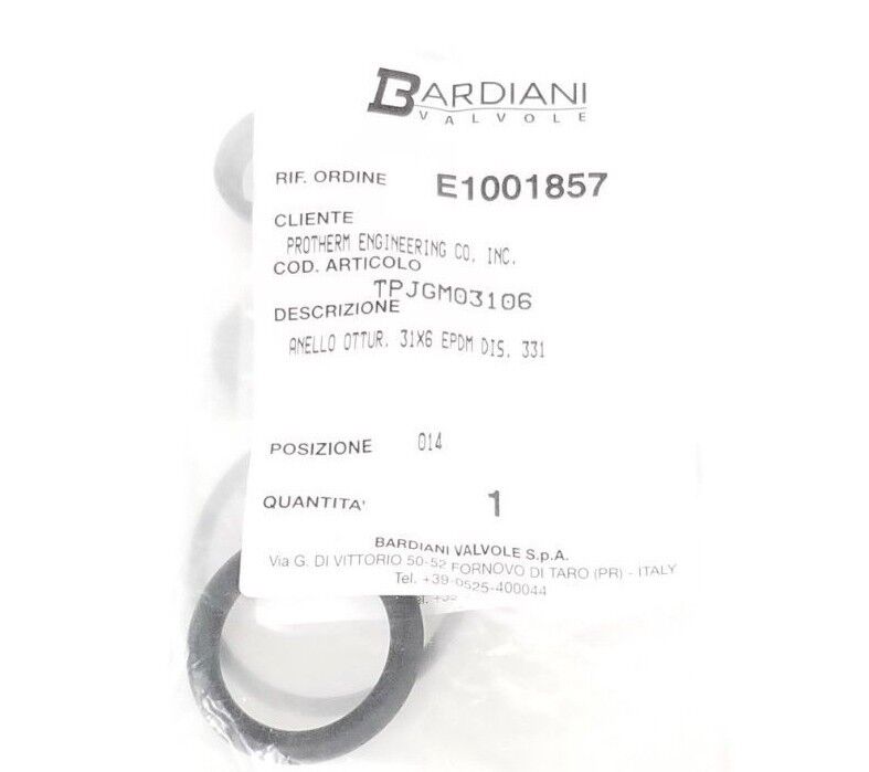LOT OF BARDIANI VALVOLE O-RINGS TPJGM03106, RALGA018, RAAGM4187, TPGGM0181