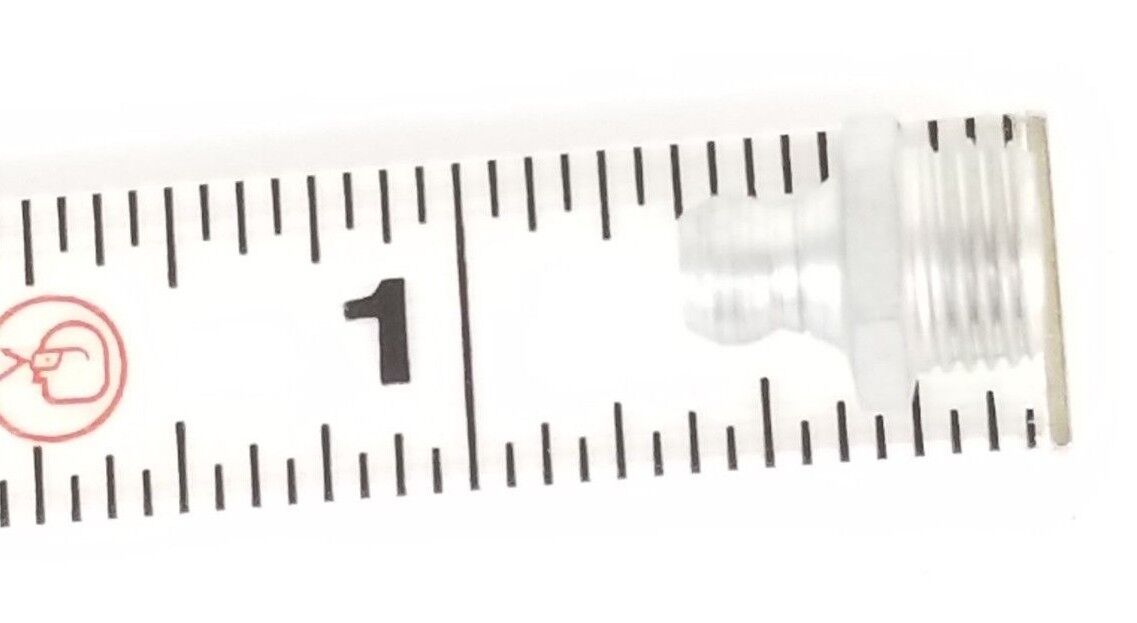 NEW MCMASTER-CARR 2408K11 ZINC-PLATED STEEL GREASE FITTING, STRAIGHT 1/8'' MALE
