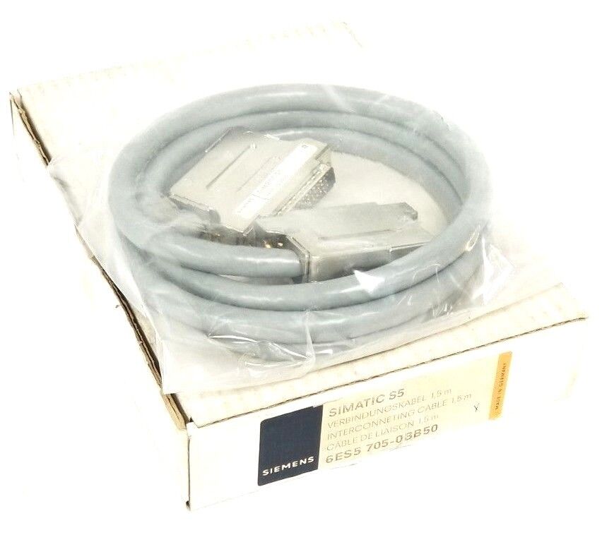 NIB SIEMENS 6ES5 705-0BB50 INTERCONNECTING CABLE 1.5M 6ES57050BB50