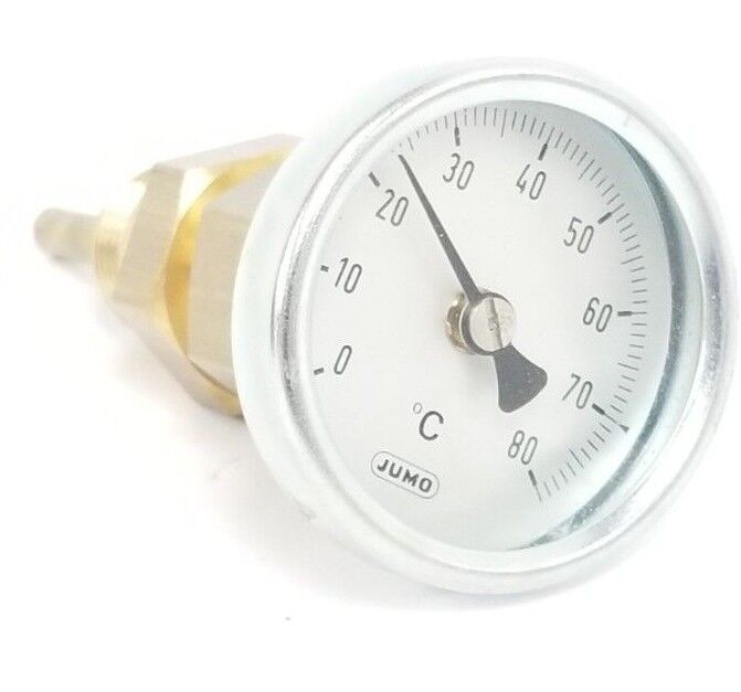 NEW JUMO 3777710 THERMOMETER 0-80 DEG C, SINGULUS 130 SING. II AND III