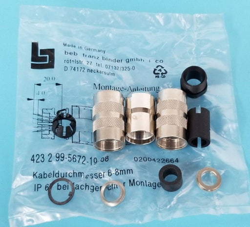 NEW BEB FRANZ BINDER 423-2-99-5672-19-08 CONNECTOR KIT 42329956721908