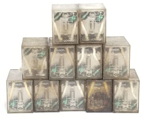 LOT OF 11 OMRON LY2N24VDC RELAYS LY2N-24VDC, LY2N, 8-BLADE