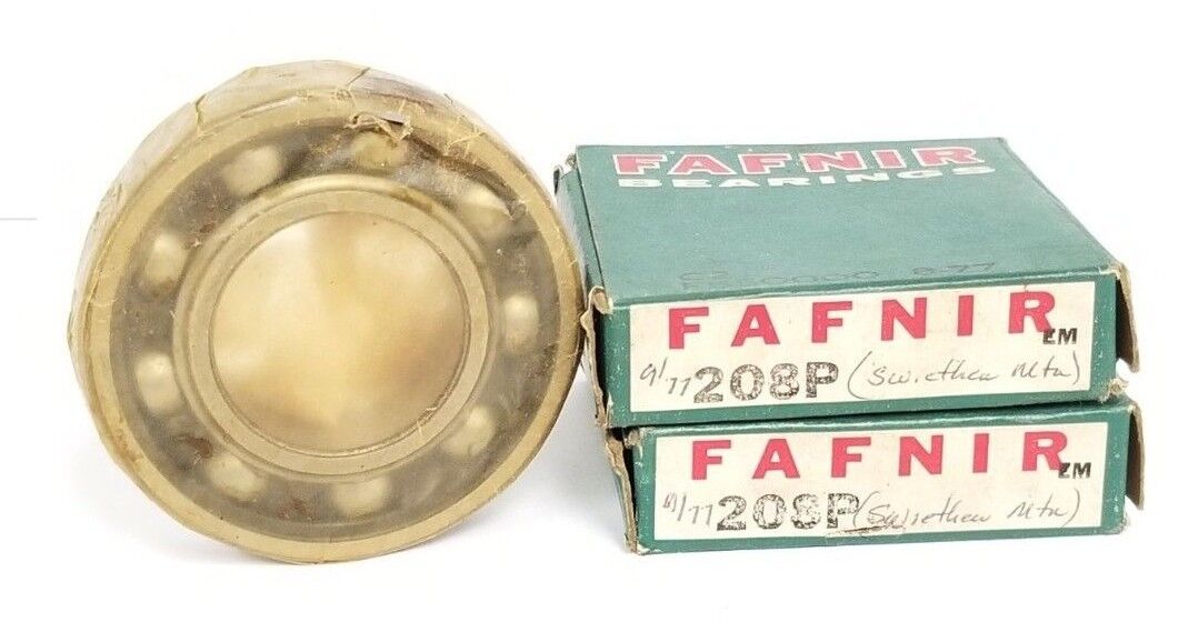 LOT OF 2 NIB FAFNIR 208P BALL BEARINGS
