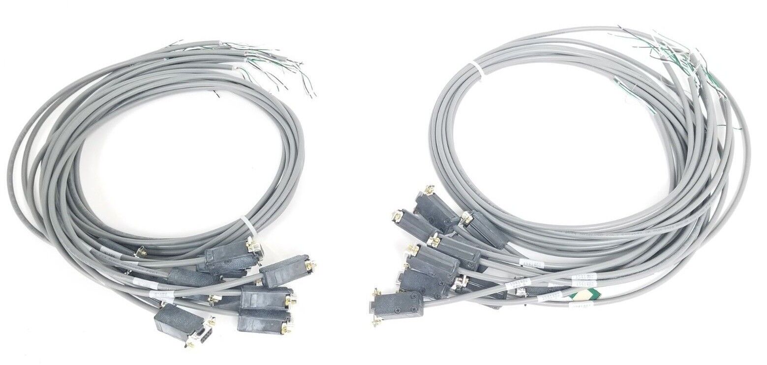 LOT OF 20 NEW WEATHERFORD 1541482 REV. B DB9 FEMALE TO RS-232 CABLE ASSEMBLIES