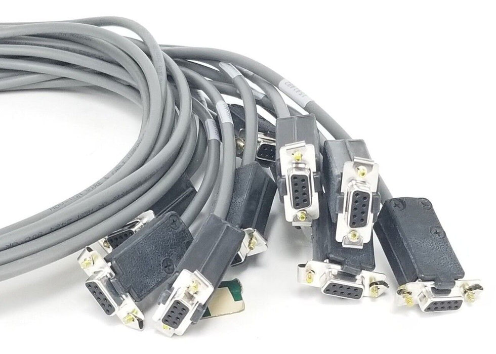 LOT OF 20 NEW WEATHERFORD 1541482 REV. B DB9 FEMALE TO RS-232 CABLE ASSEMBLIES