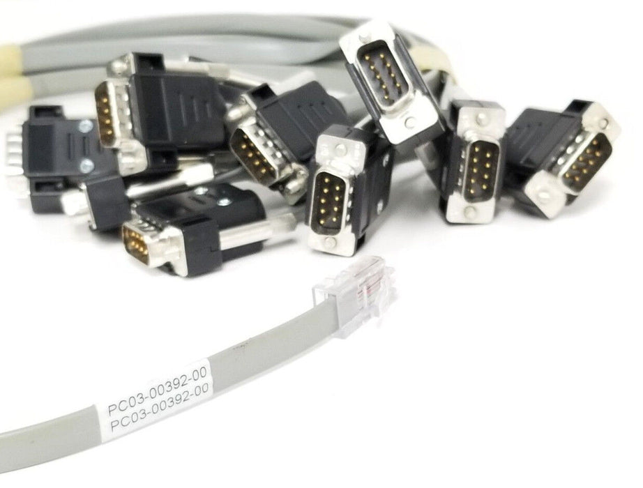 LOT OF 11 NEW WEATHERFORD PC03-00392-00 REV. A DB9 MALE TO RJ48 CABLE ASSEMBLIES