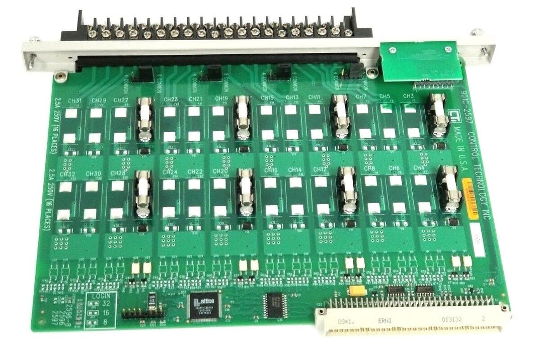 CONTROL TECHNOLOGY INC. 901C-2597 DC OUTPUT MODULE 2596-8 2596 2597 901A-16LED